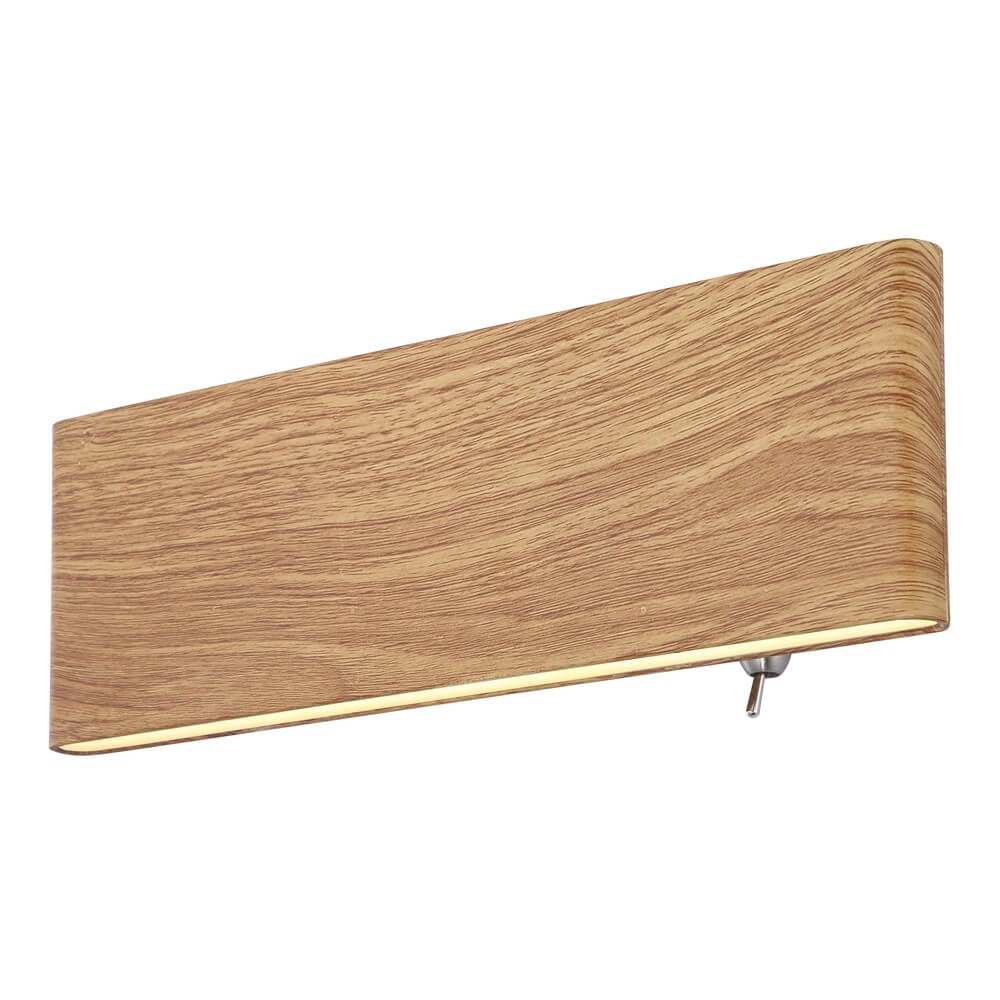 Design wandlamp Siegfried S hout met schakelaar Design wandlamp Siegfried S hout met schakelaar