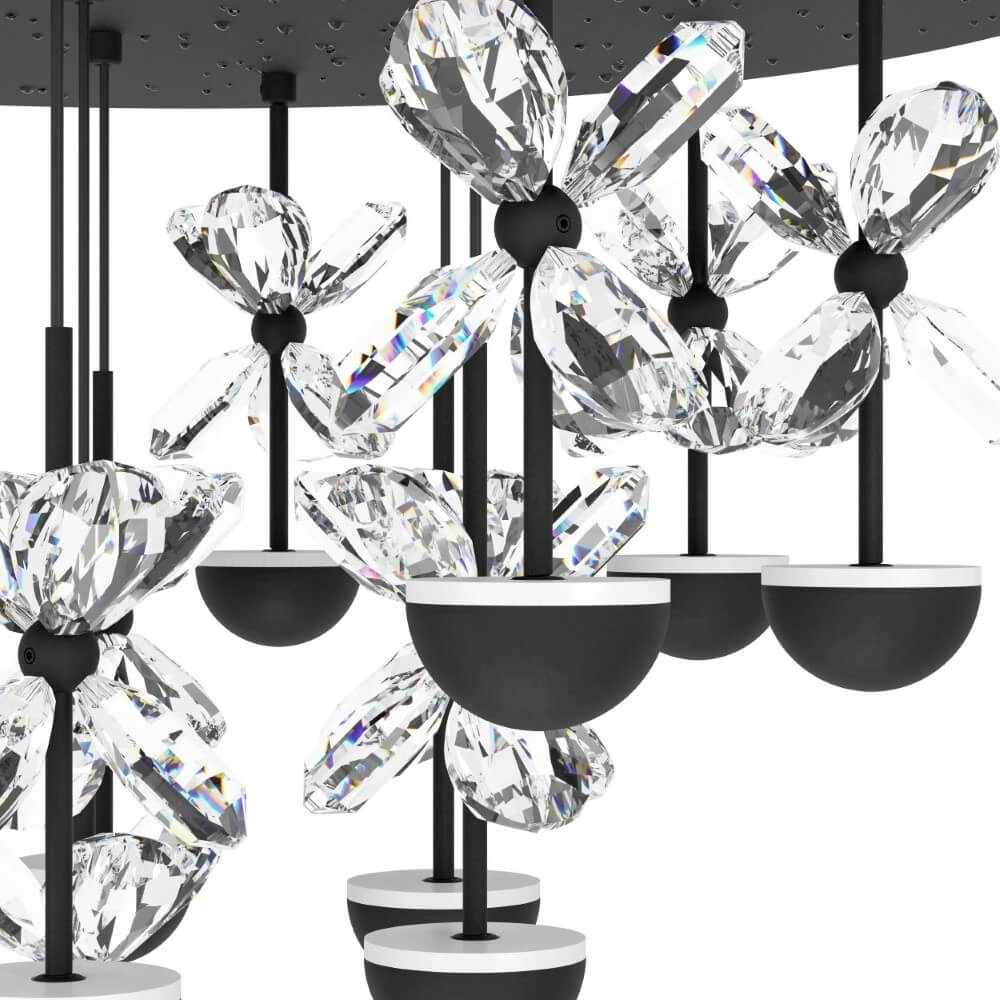 Zwarte hanglamp Pianopoli 2 87cm x 12cm Stars of Light 9008606270224