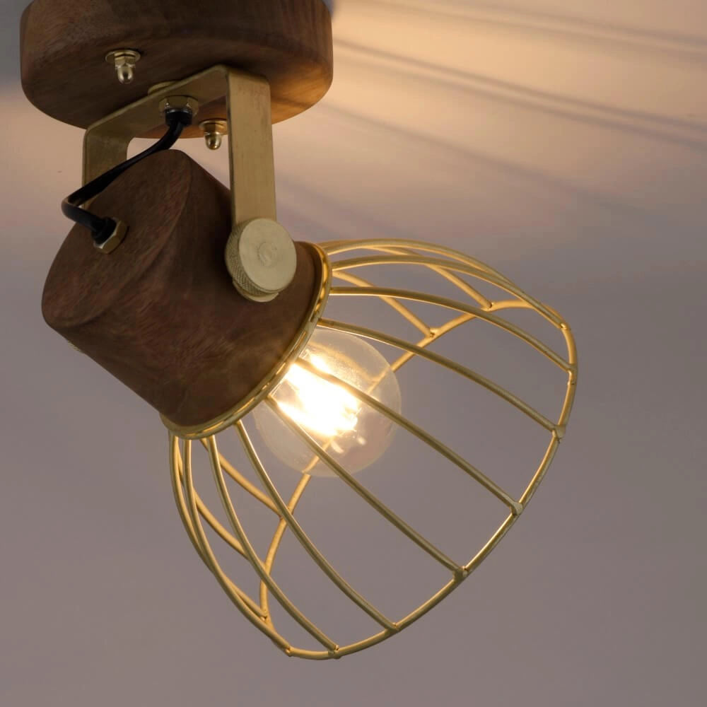 Wandlamp Alami bruin messing Just Light 4043689976217