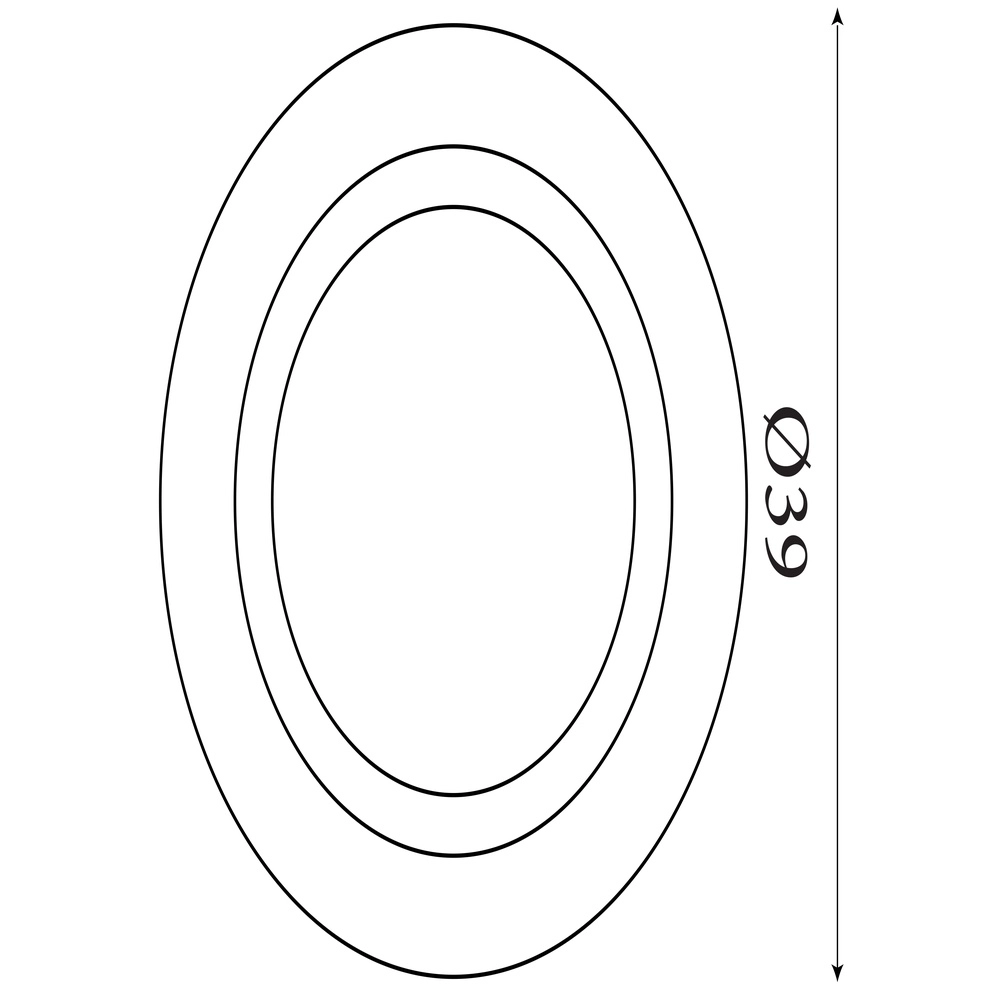 Plafonniere Ringo Ø 39cm zwart Searchlight 5053423303758