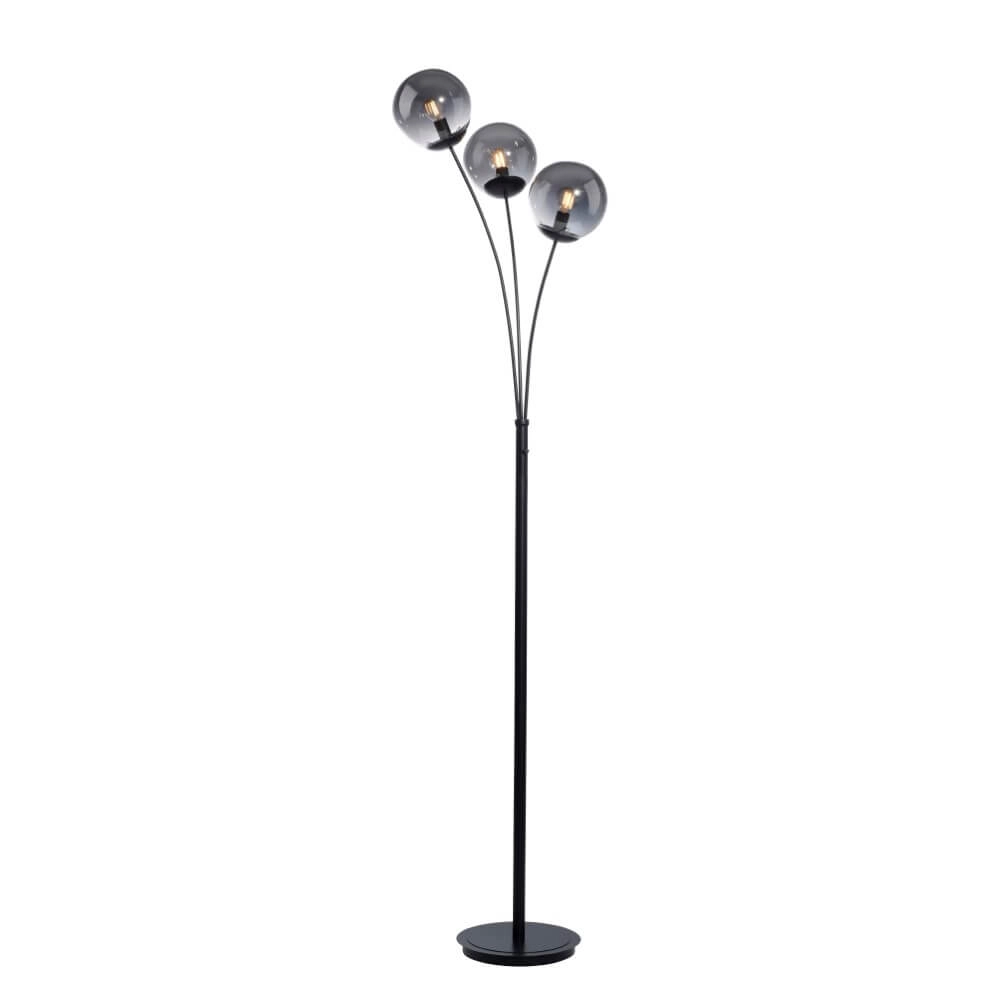Zwarte vloerlamp Big Widow 3-lichts Just Light 4043689988388