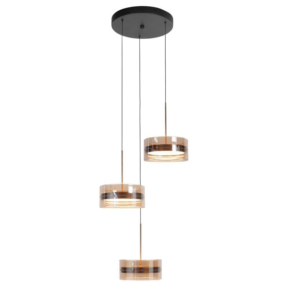 Hanglamp Enzo 3-lichts rond