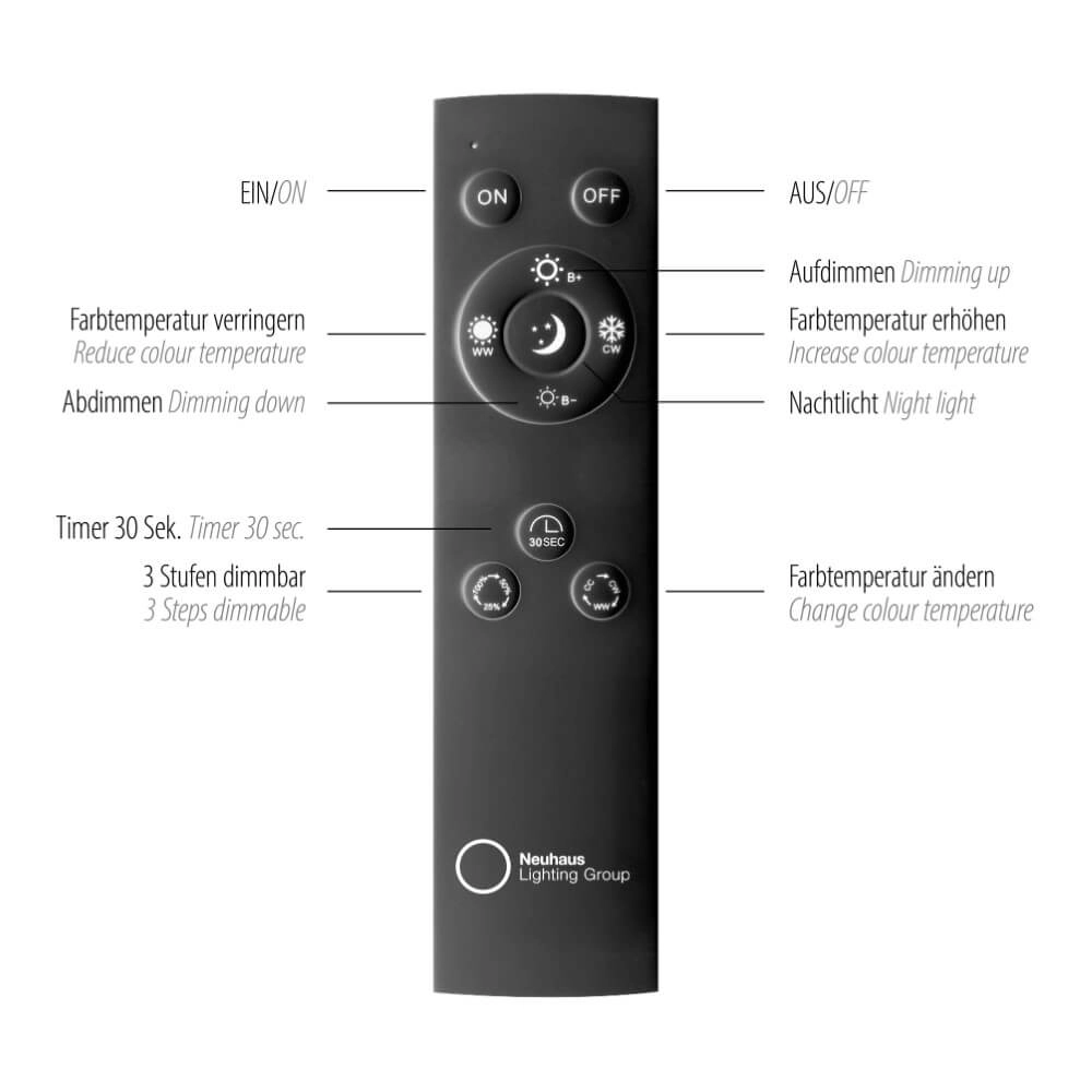 Design tafellamp Pure Mira aluminium Paul Neuhaus 4012248367537