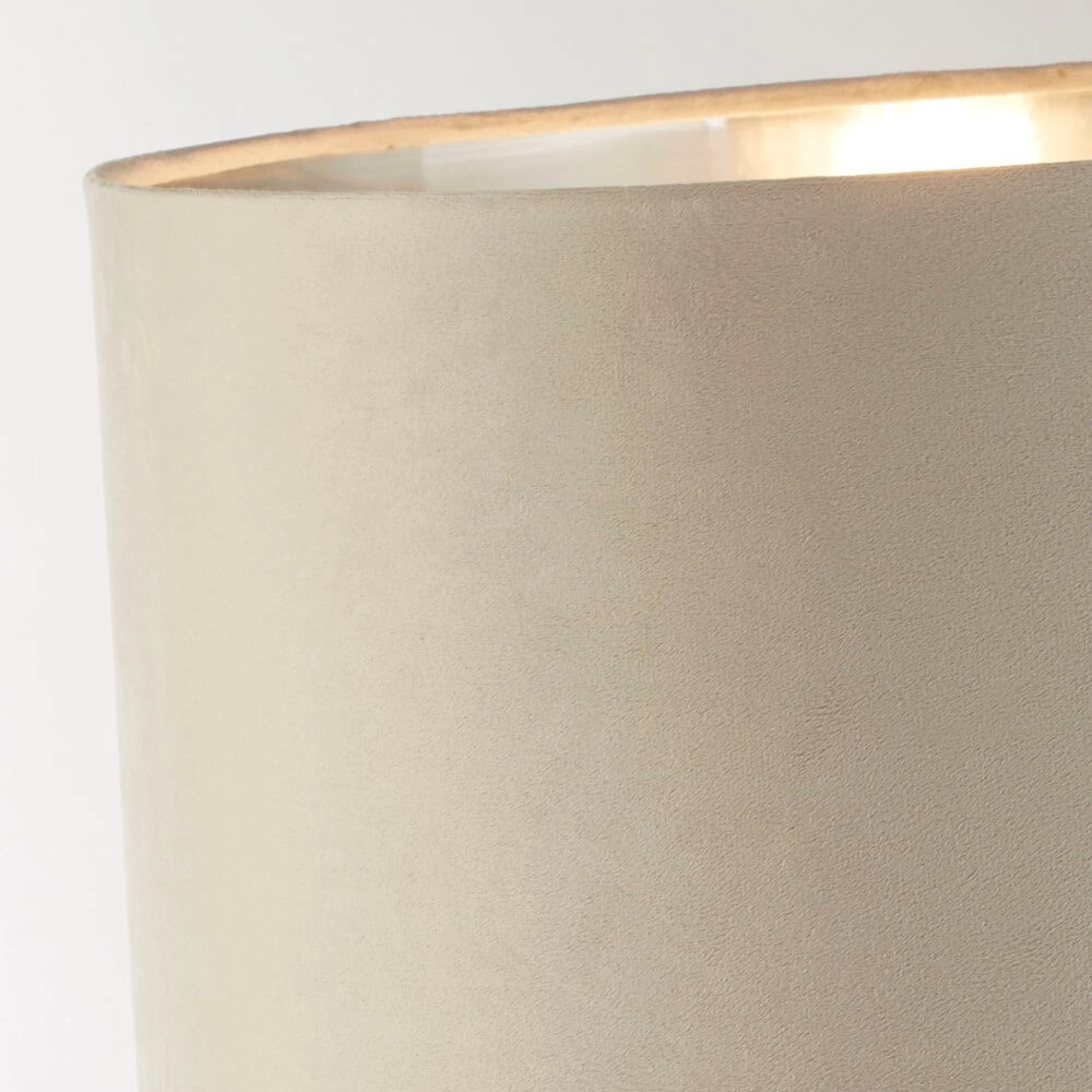 Tafellamp chroom Whitby met taupe kap Searchlight 5053423257662