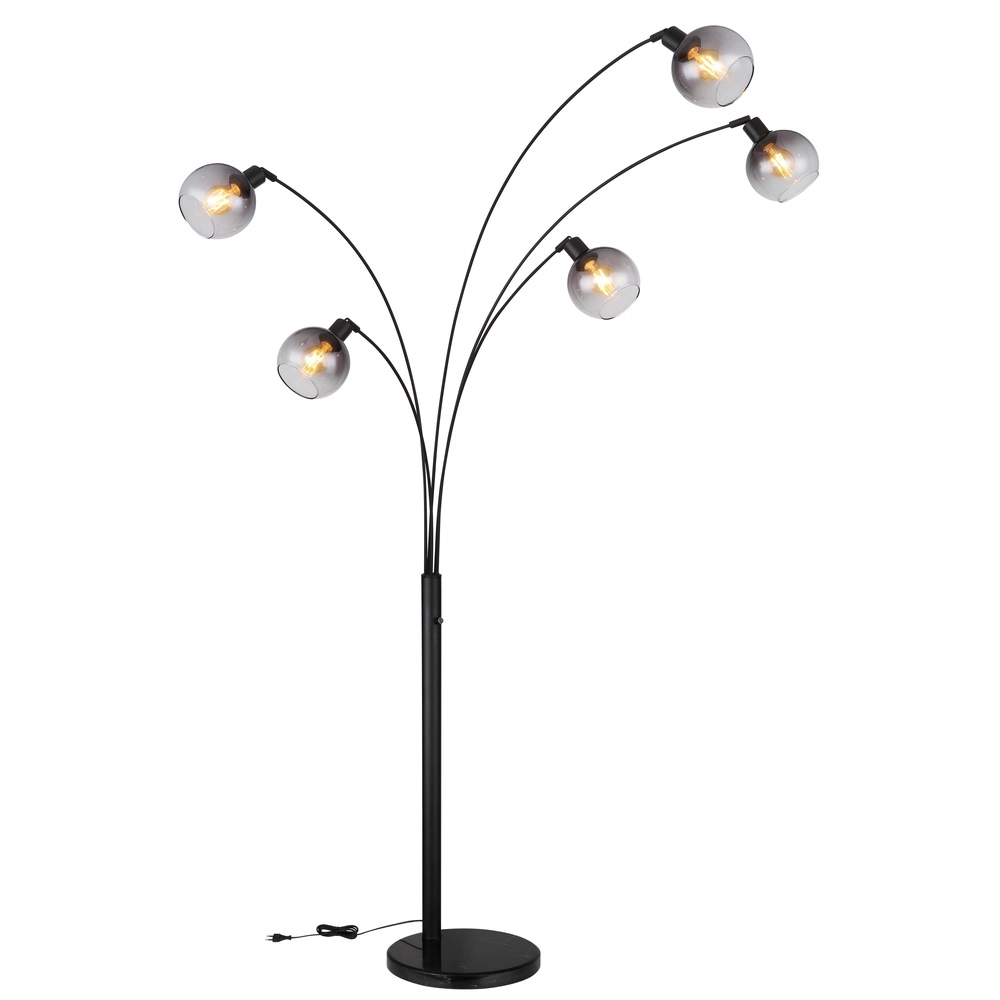 Vloerlamp Seymour zwart Globo 9007371457229