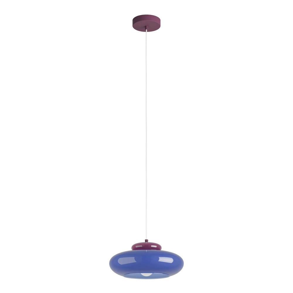 Design hanglamp Berardelli blauw met paars Ø 32cm Eglo 9008606405022