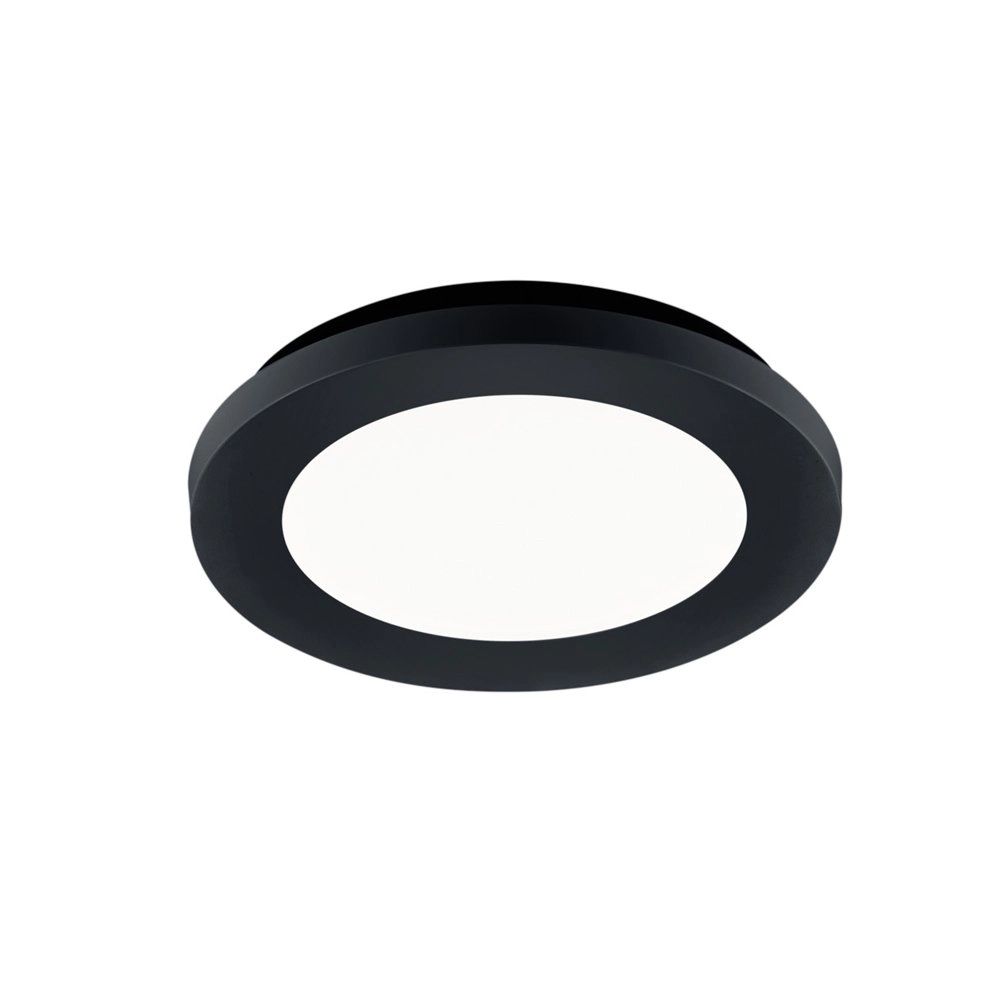 Zwarte plafonnière Camillus Ø 17cm Zwarte plafonnière Camillus Ø 17cm