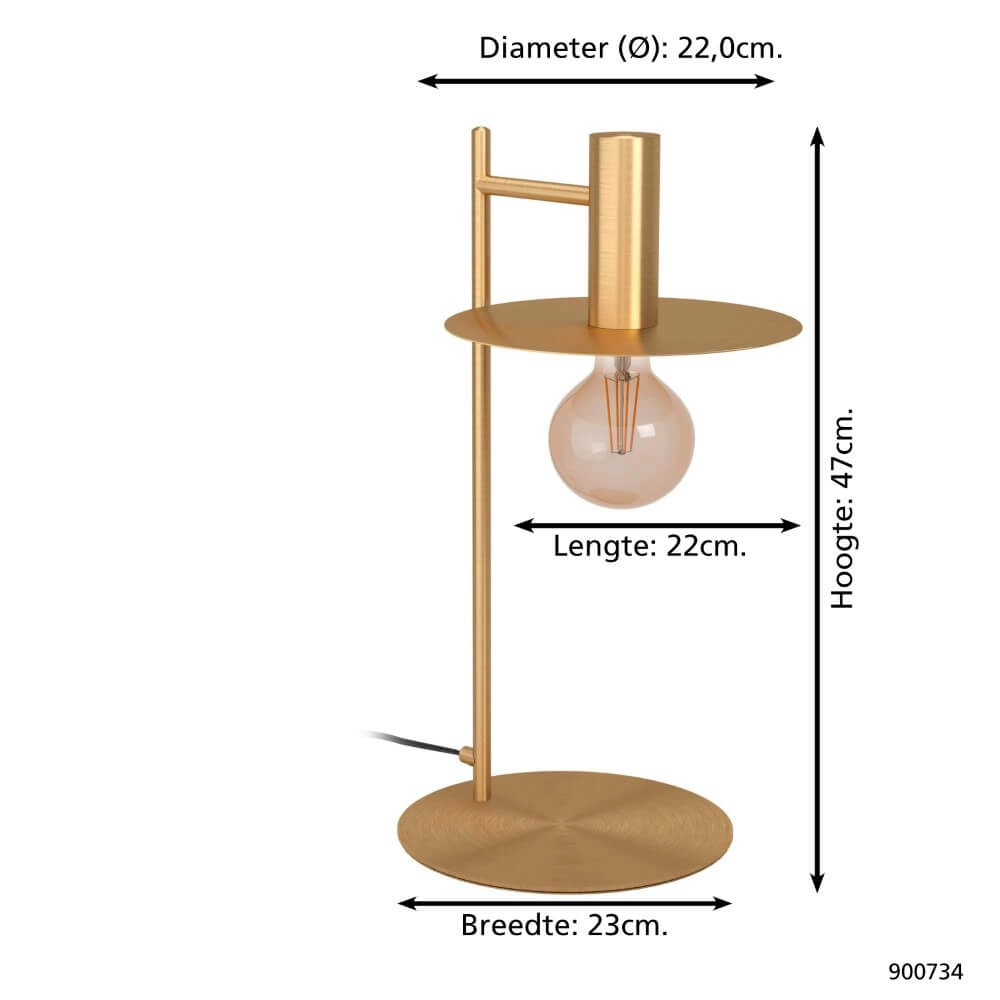 Gouden tafellamp Escandell Eglo 9008606273904