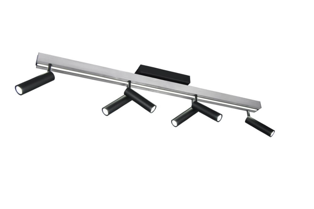6-lichts led spot Zeno metaal met zwart Trio 4017807627305