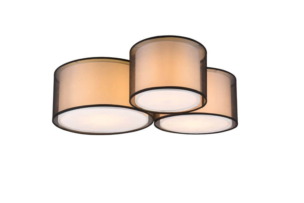 Slaapkamer plafondlamp Burton 3-lichts
