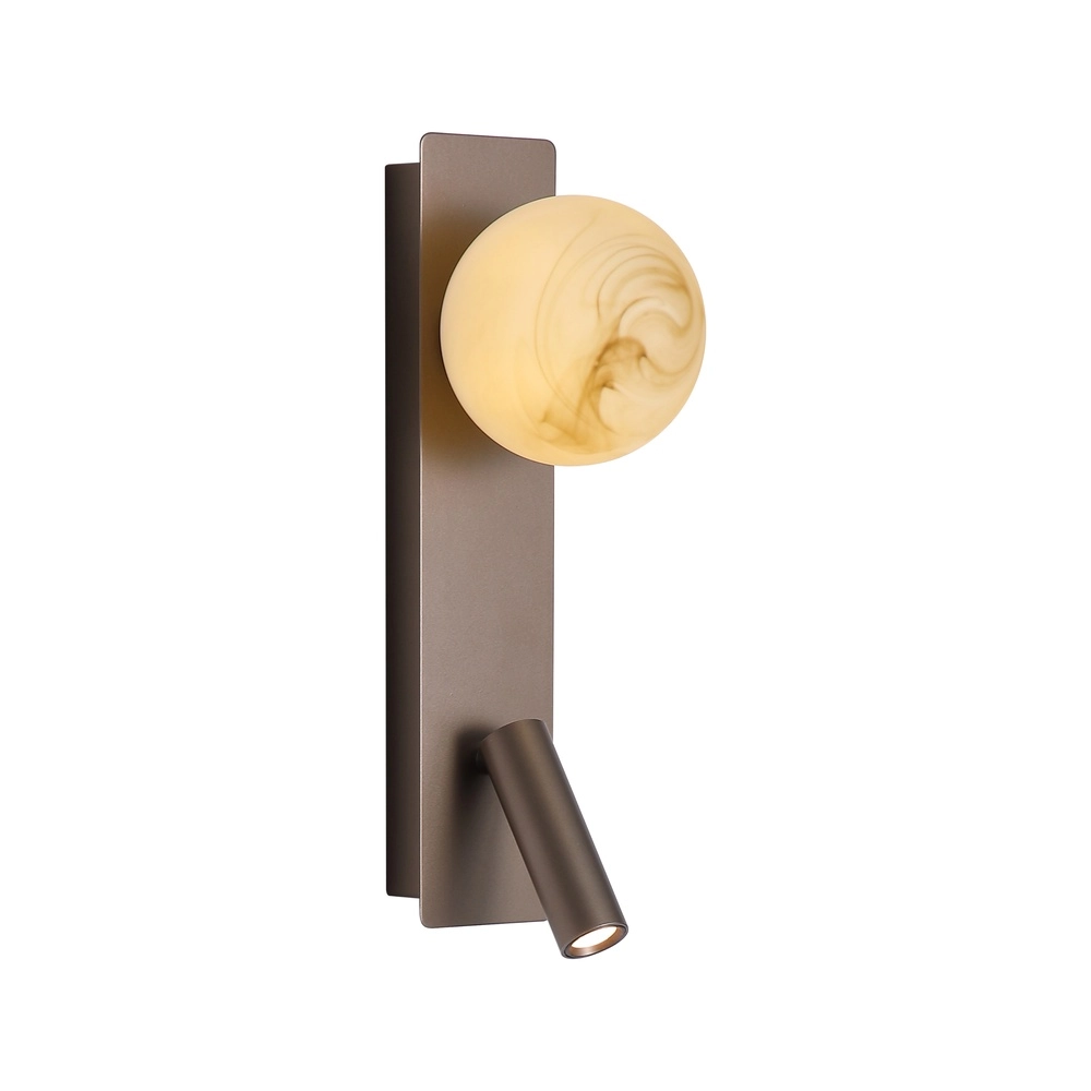 Wandlamp Carrara bruin