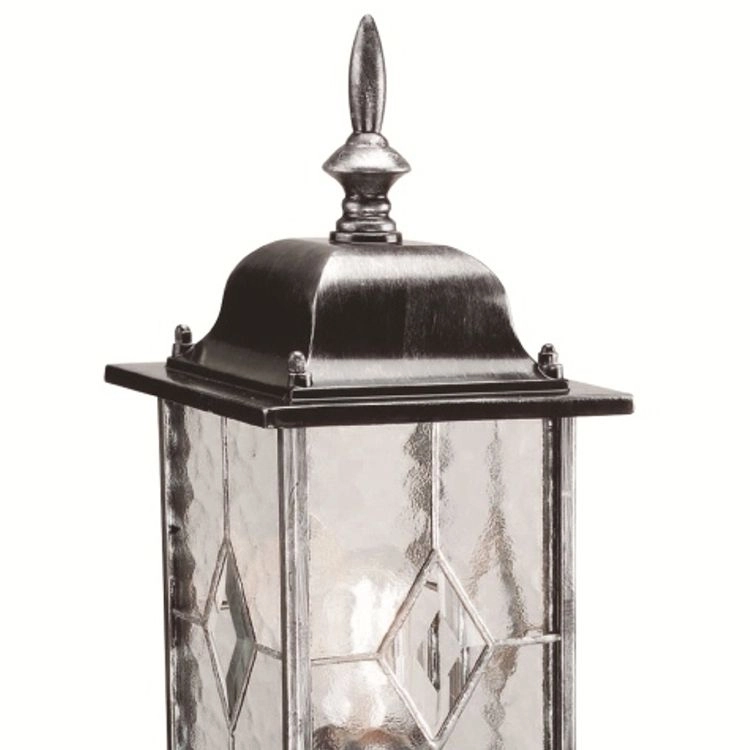 Klassieke sokkellamp Wexford zwart zilver Franssen 5024005432708
