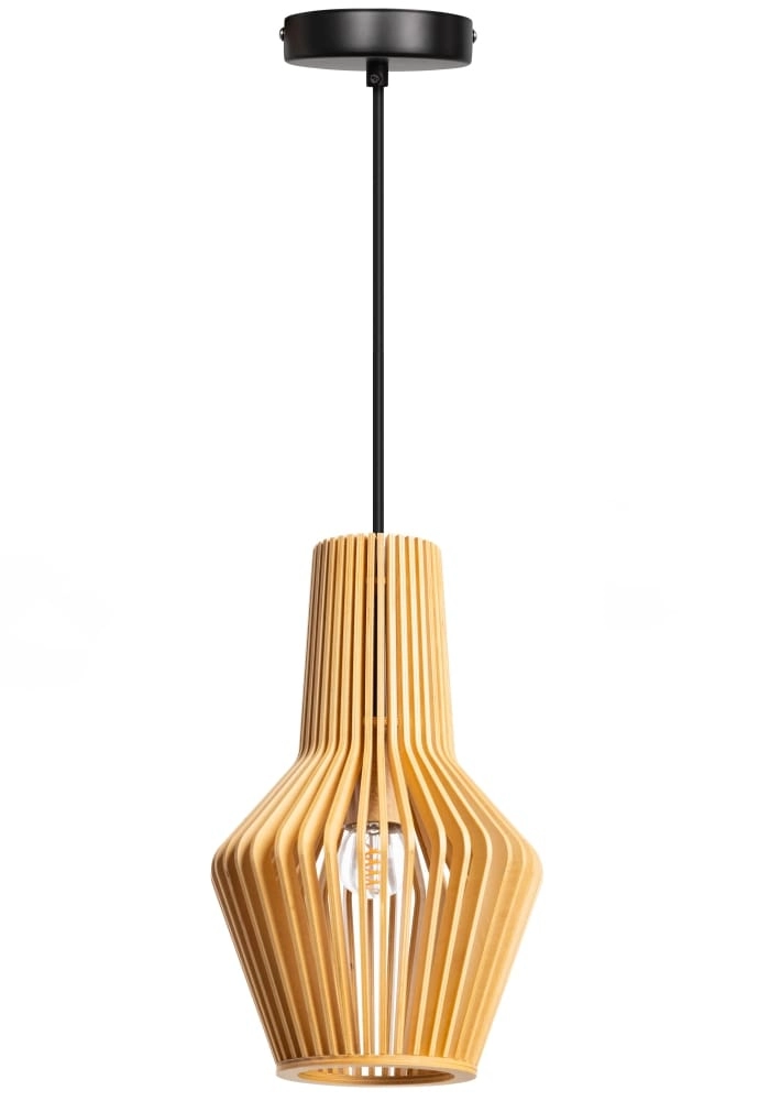 Houten hanglamp Tess Ø 20cm