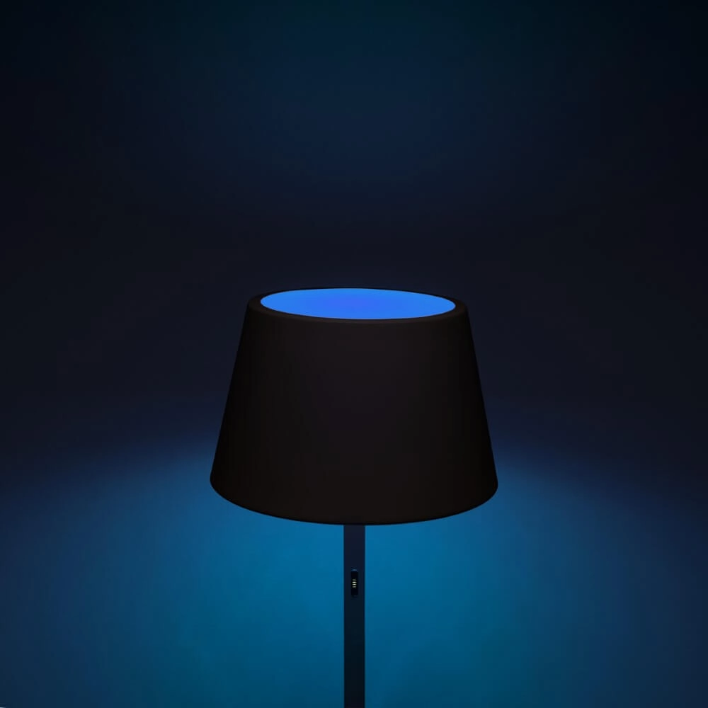 Oplaadbare schemerlamp voor buiten Pomezia zwart KonstSmide 7318307824759