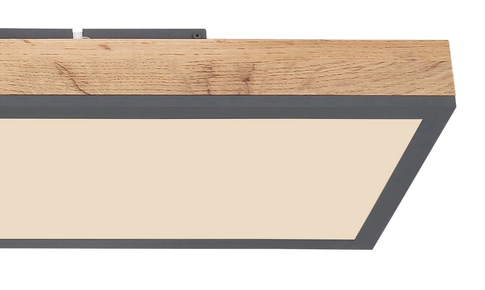 Houten led plafondlamp Doro 80x20cm Globo 9007371424993