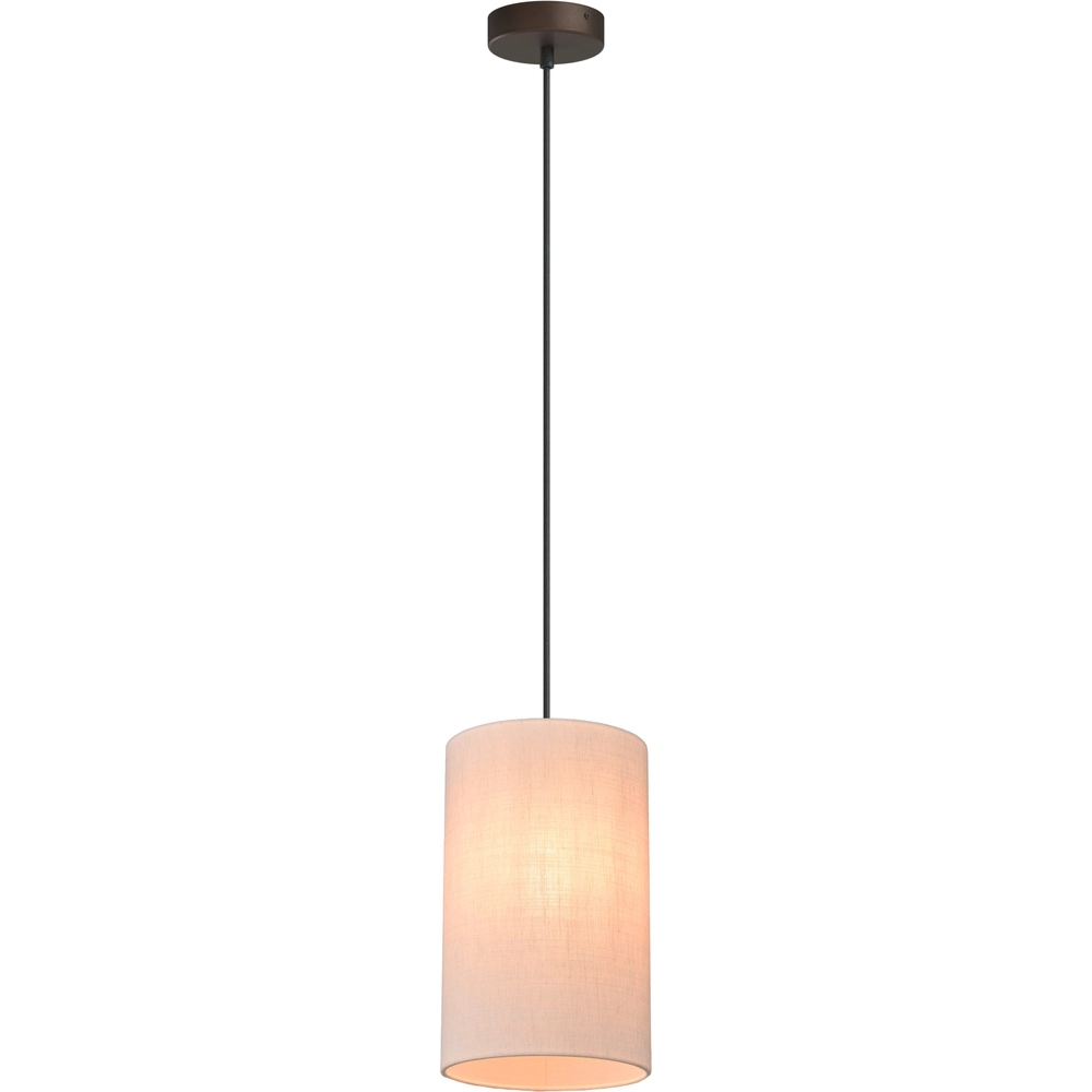 Hanglamp Lisbourg cacao met off white kap