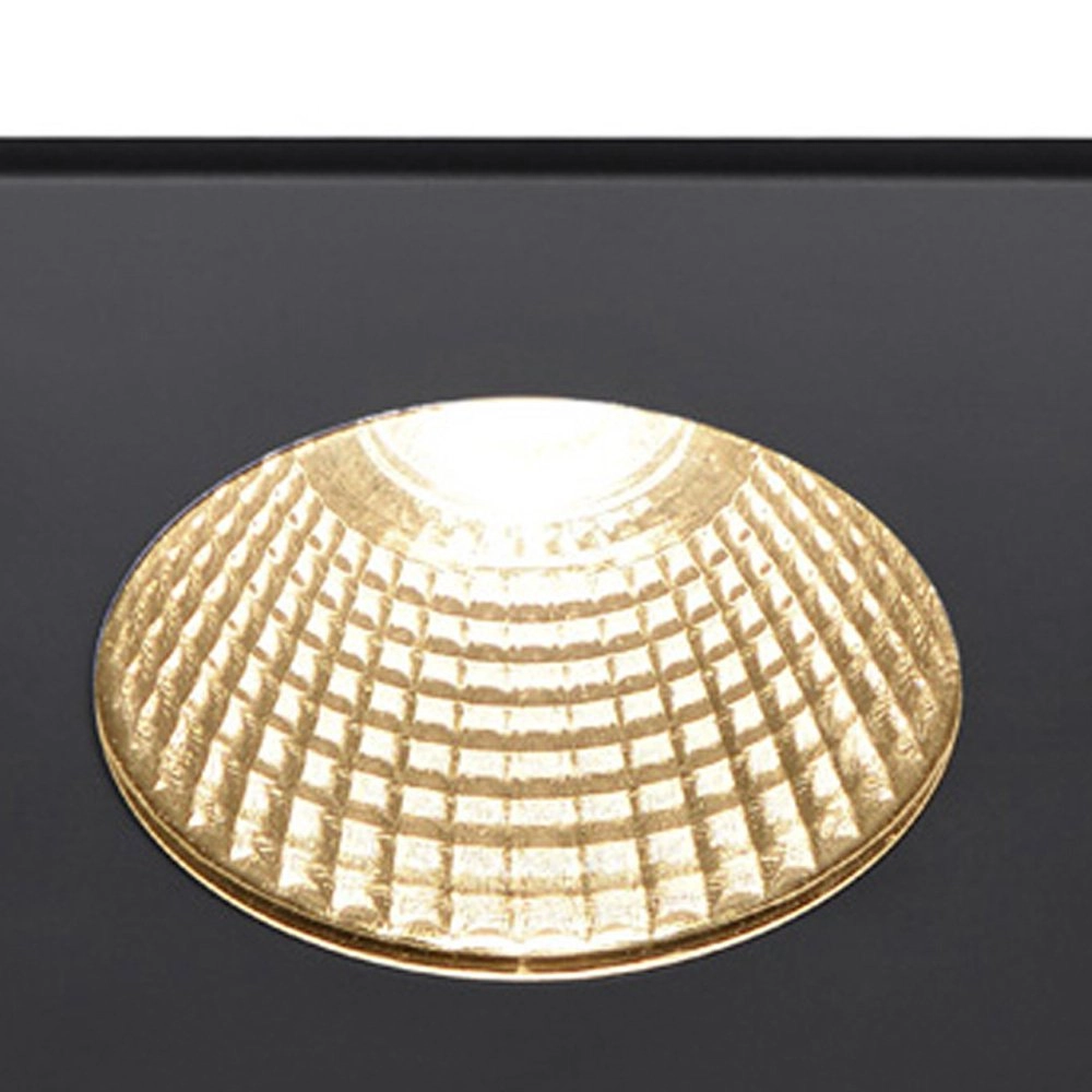 Vierkante inbouwspot Patta 8cm - 7,3w - 1800-3000K zwart SLV 4024163222884