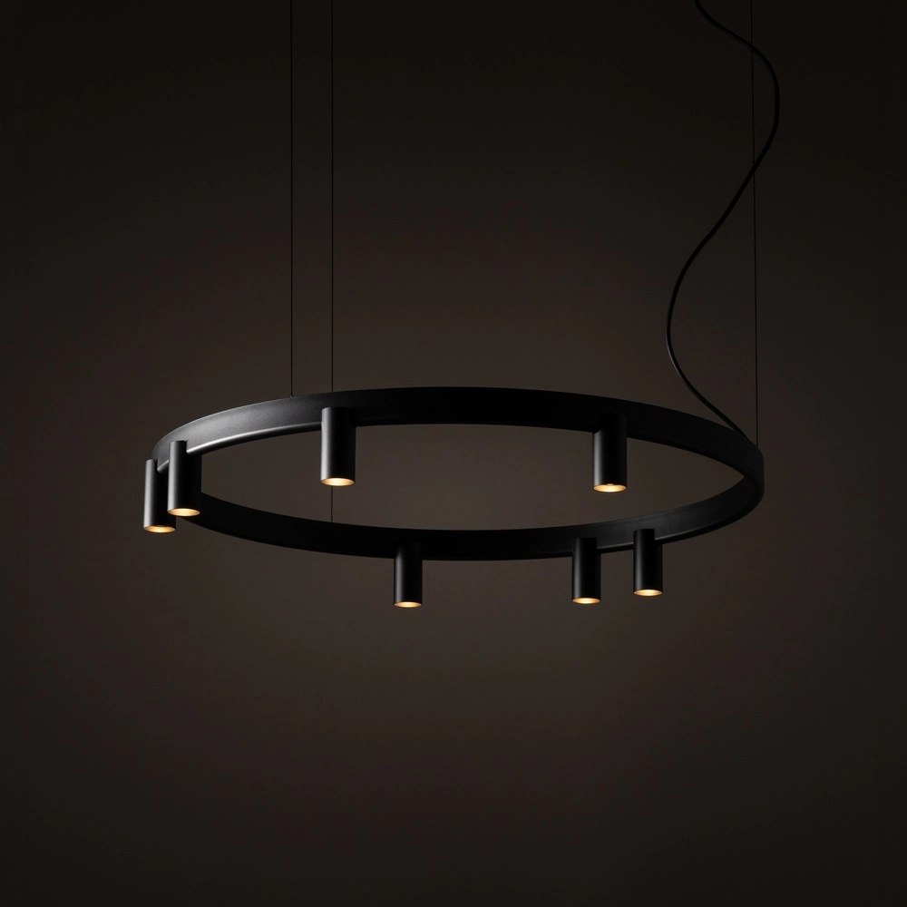 Design hanglamp Fourty zwart Ø 80cm Lyora 5903139122856