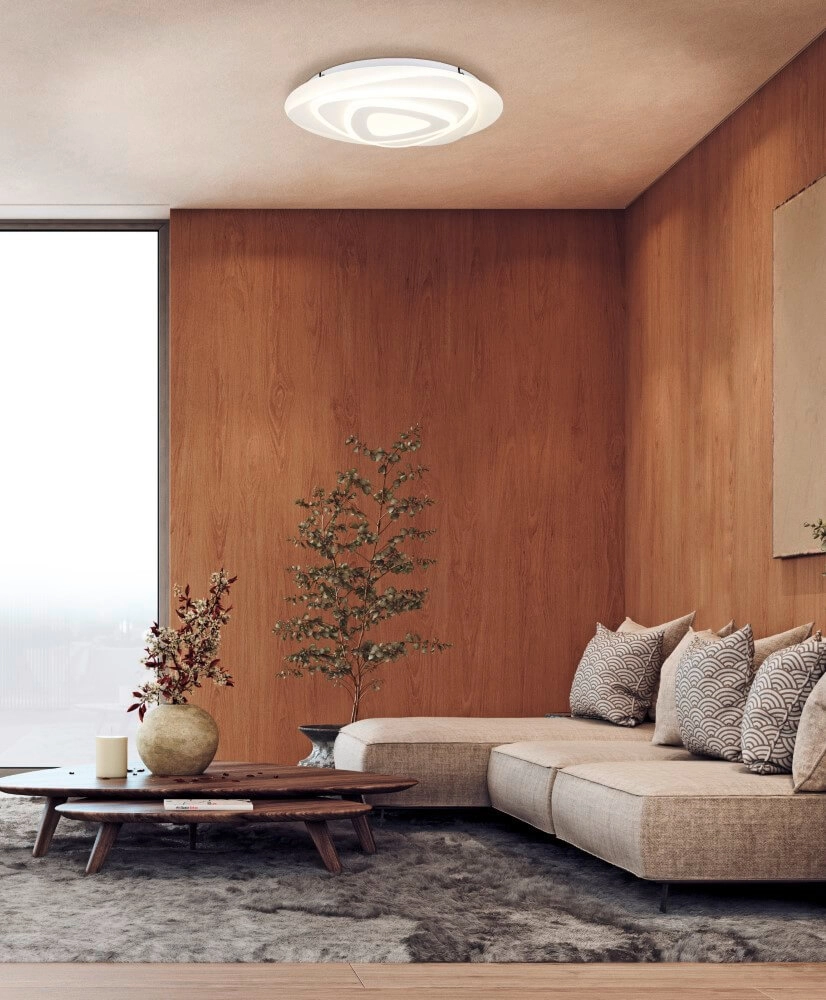 Witte led plafondlamp Palagiano Ø 38cm Eglo 9008606264094