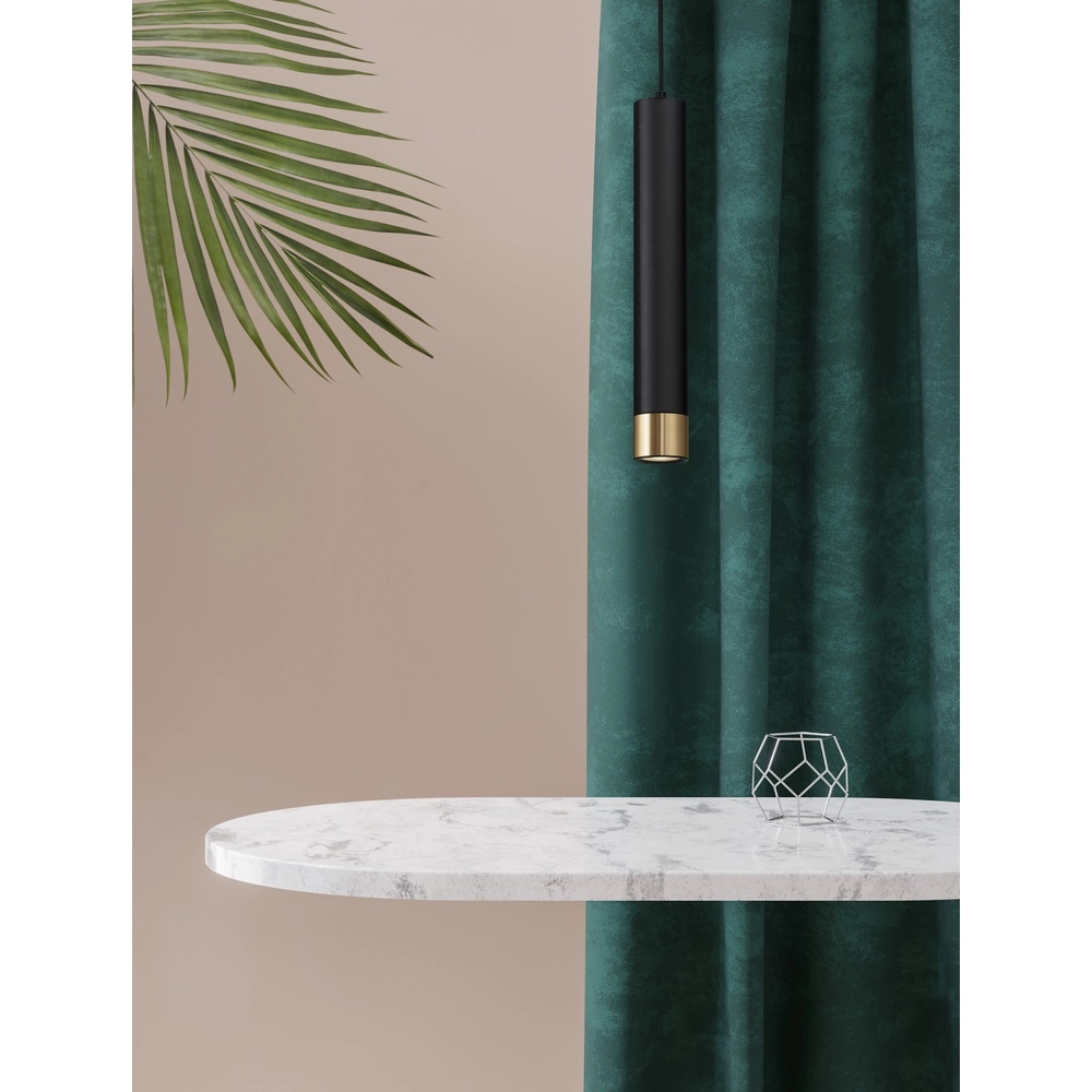 Design hanglamp Picto 40cm zwart met goud Lyora 5212017430380