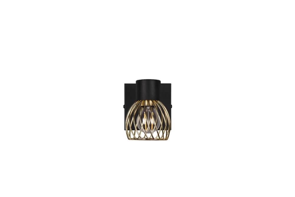 Design wandlamp Ardon zwart met goud Trio 4017807560886