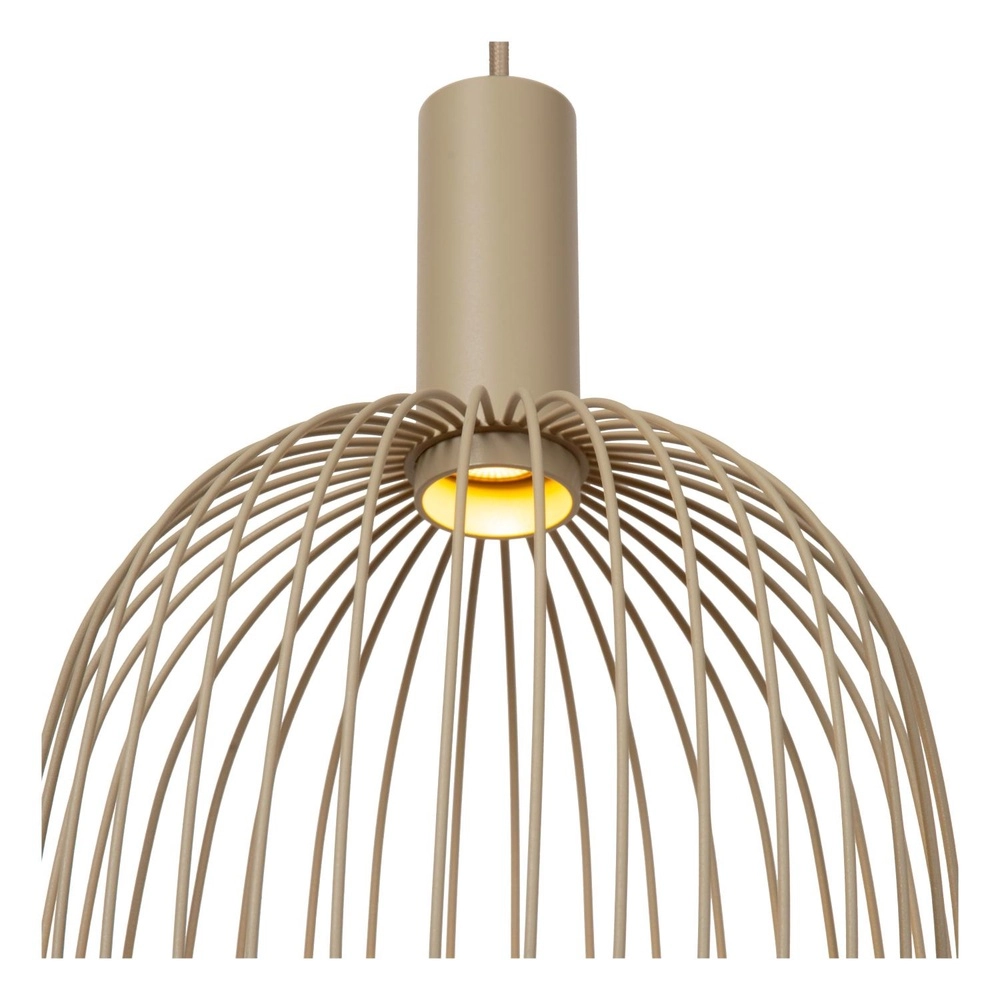 3-lichts hanglamp Esterel zand bruin mini GU10 Lucide 5411212212337