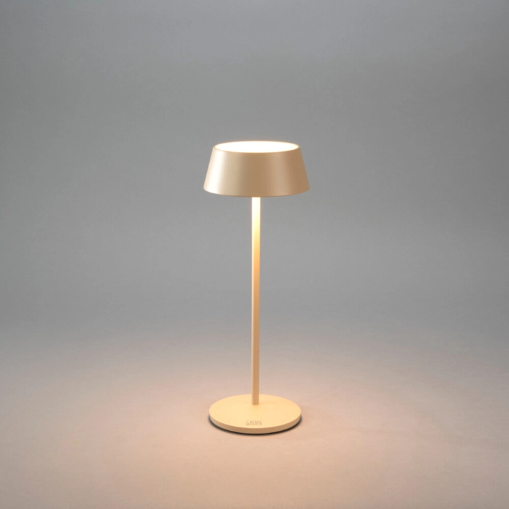 Oplaadbare tafellamp Menton zand bruin KonstSmide 7318307839333