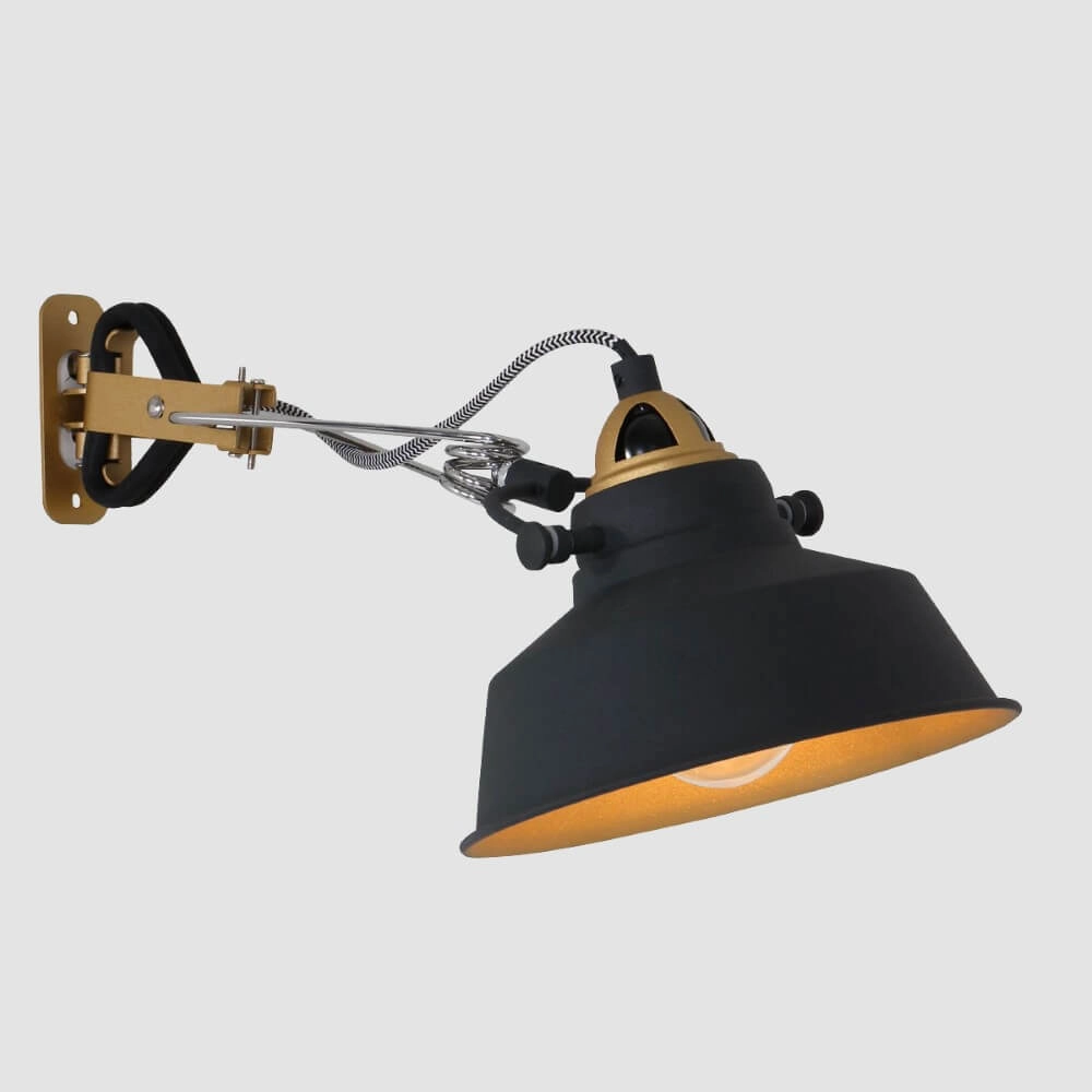 Wandlamp Mexlite zwart met goud Steinhauer 8712746114720