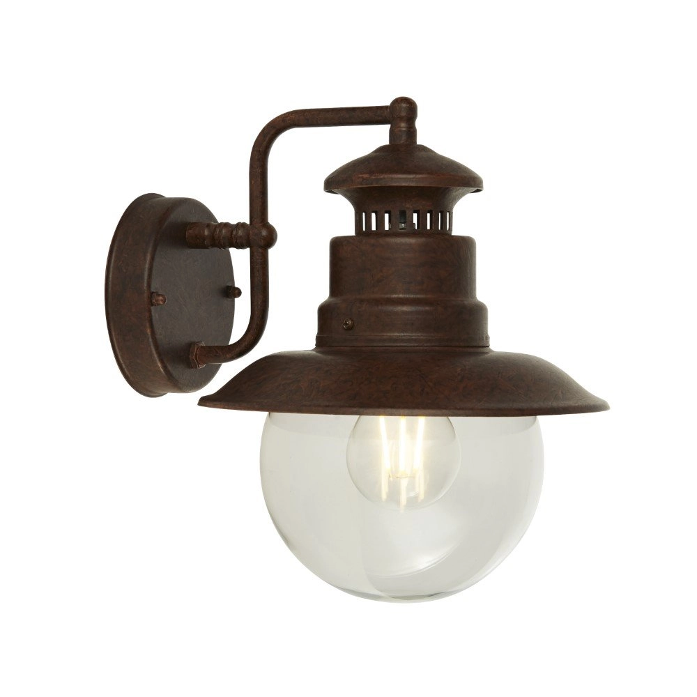 Landelijke buitenlamp Station brons bruin Searchlight 5053423163260