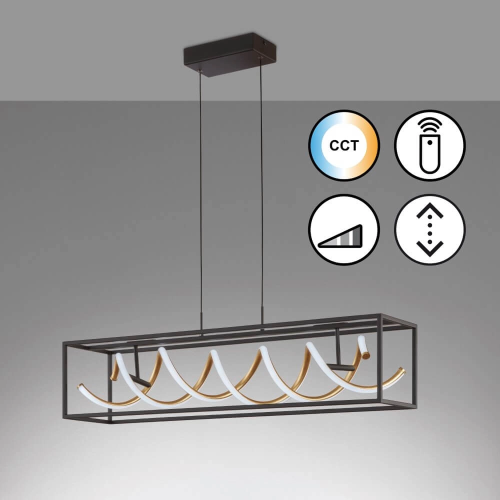 Design hanglamp Gian zwart led Fischer & Honsel 4003694610469