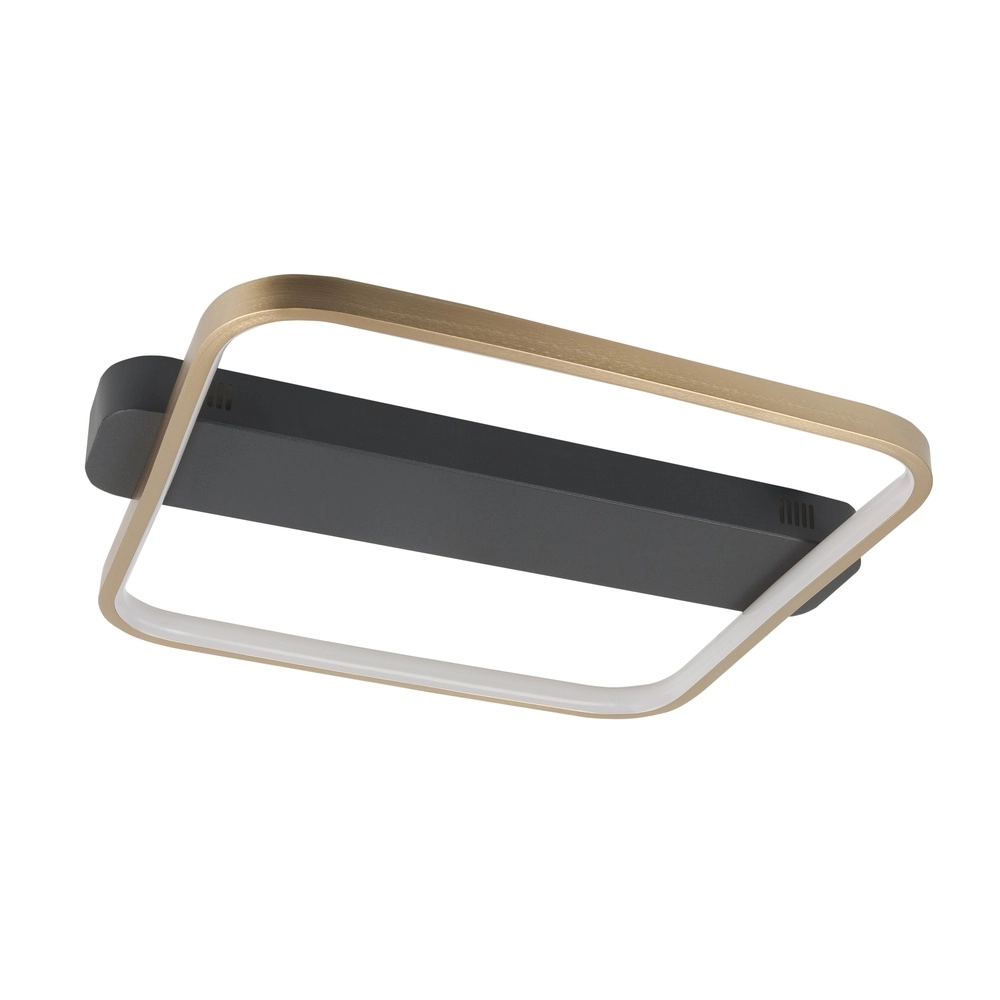 Design plafondlamp Ascona zwart met goud 40cm