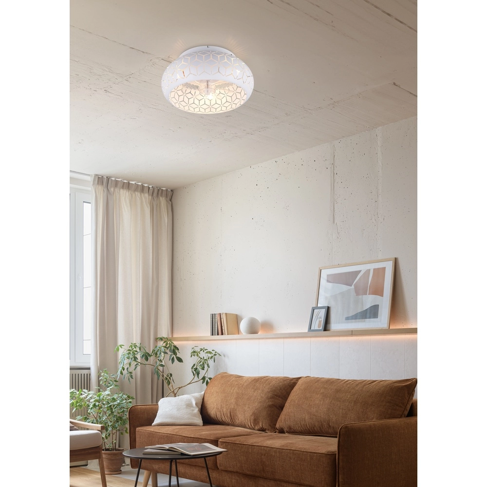 Witte plafondventilator Bidar excl 3x E27 Trio 4017807643978