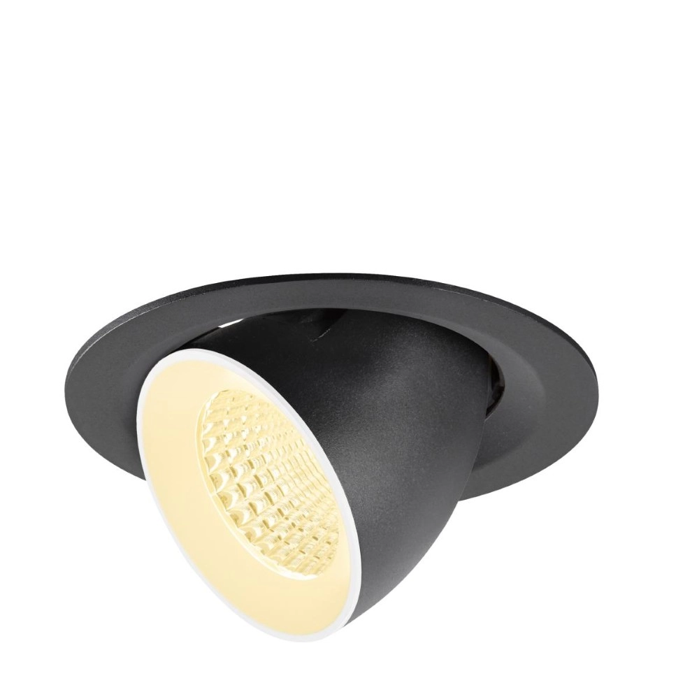 Inbouwspot Numinos Gimble M zwart/wit 3000K - 55gr