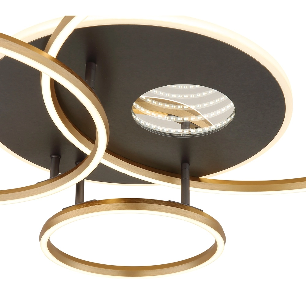 Moderne plafondlamp Invertina goud 90cm Globo 9007371572403