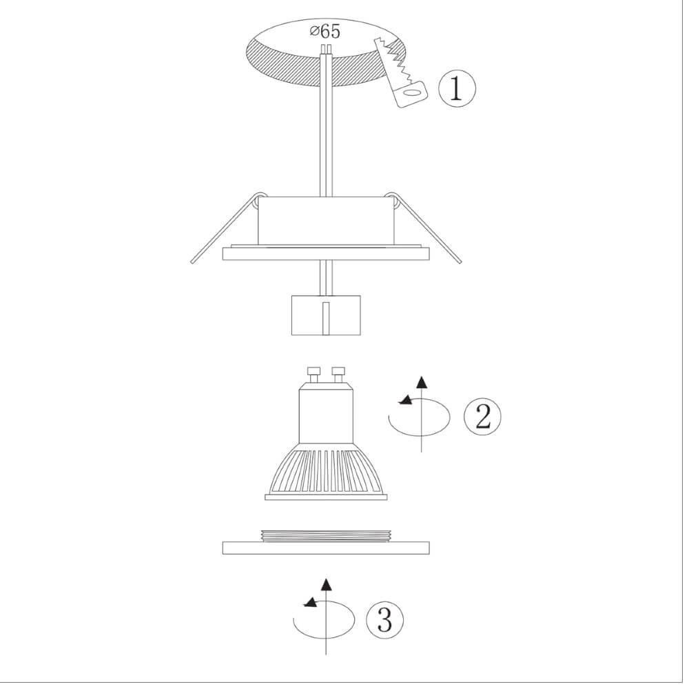 Zwarte badkamer spot Pelite spot Steinhauer 8712746130119