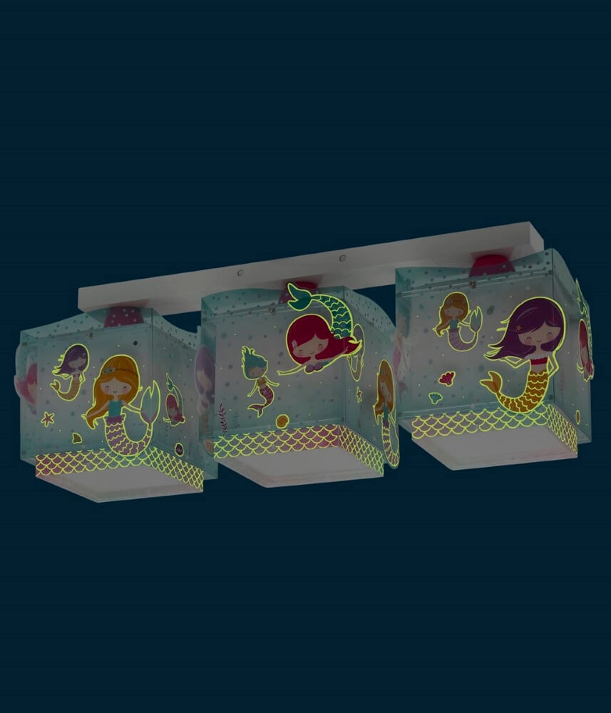 3-lichts plafondlamp Mermaids Dalber 8420406634432