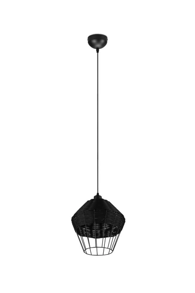 Hanglamp Borka zwart rotan