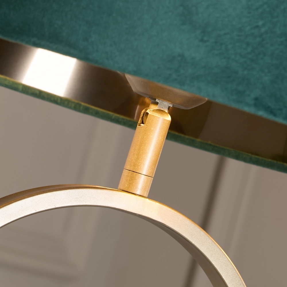 Tafellamp Modish brons met emerald kap Searchlight 5053423306353