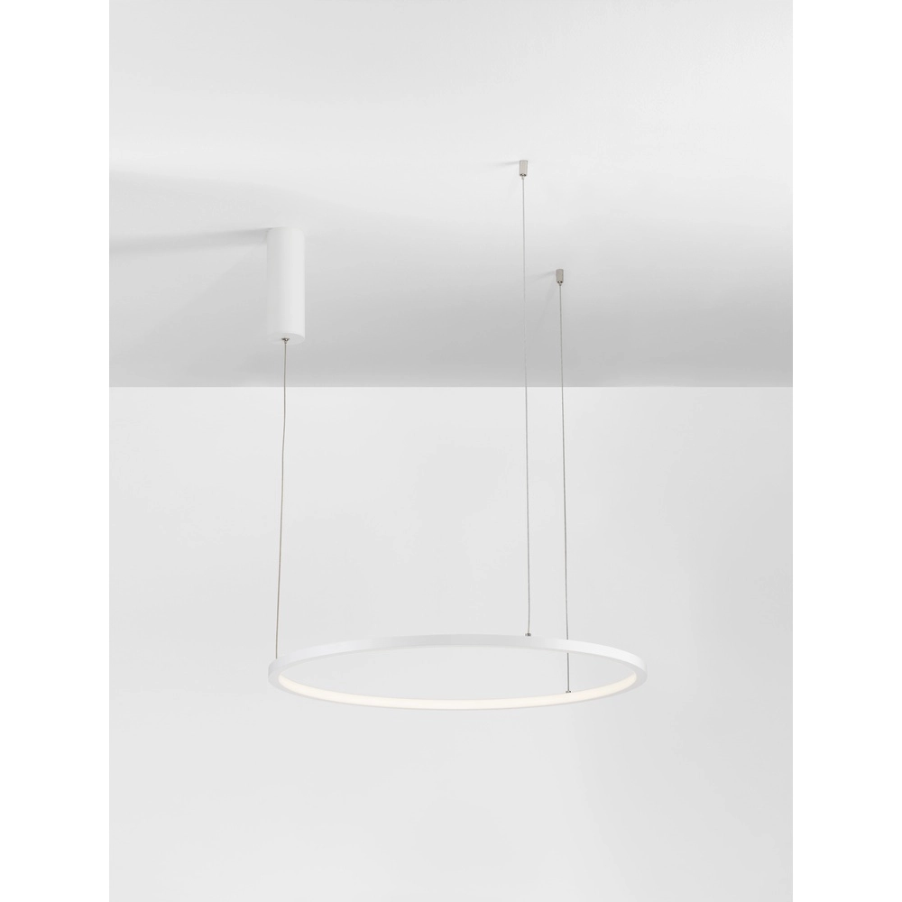 Ronde hanglamp Tarquin wit Ø 60cm Lyora 5212017438256