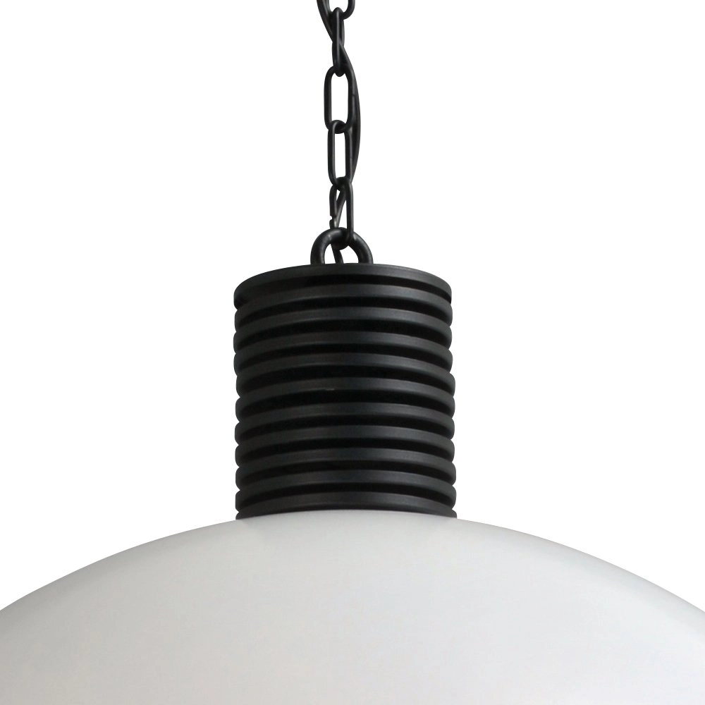 Stoere witte hanglamp Industria Bud 80cm wit met oudzilver Masterlight 8718121175904