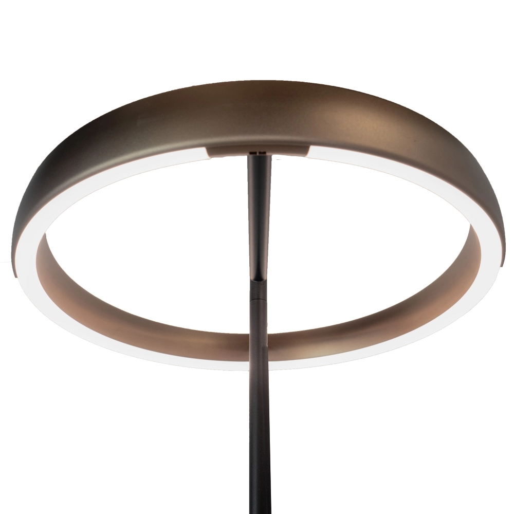 Vloerlamp Trabuco zwart met bruin Ø 42cm Stars of Light 9008606359967