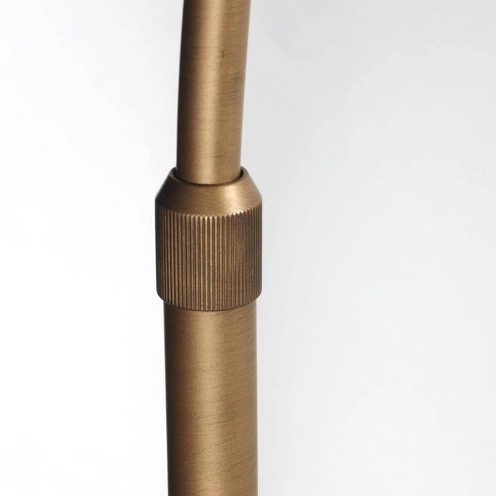 Booglamp Sparkled Light brons met bamboe kap Ø 45cm Steinhauer 8712746179903