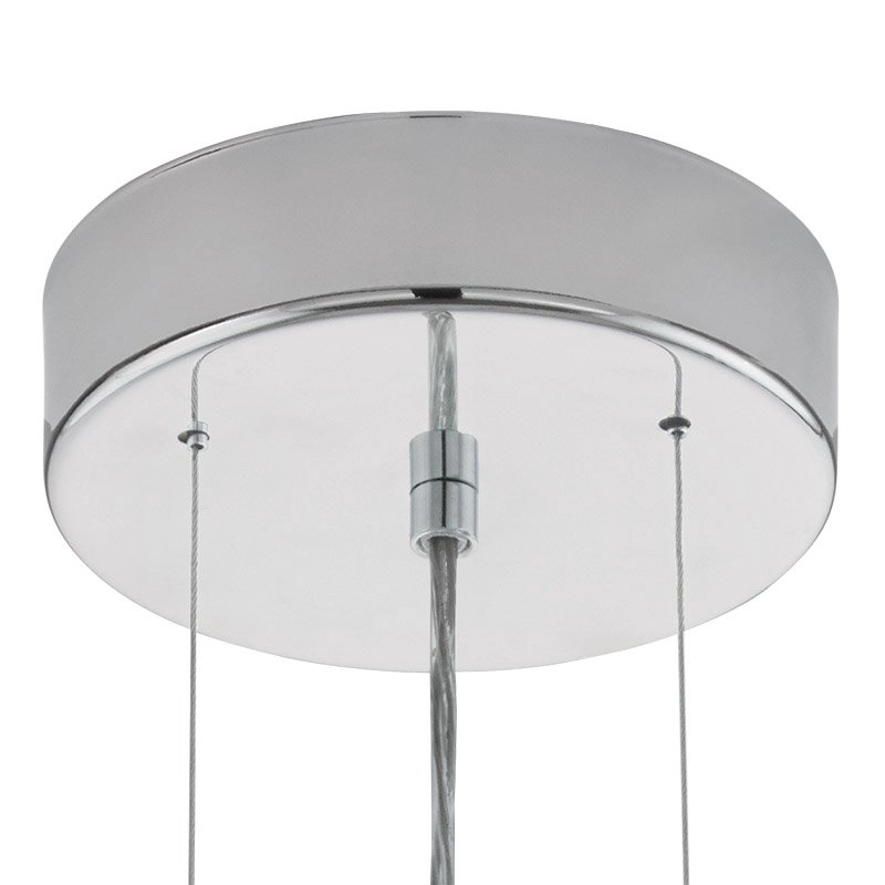 Kristallen hanglamp Clemente 54cm metaalgrijs Eglo 9002759952877