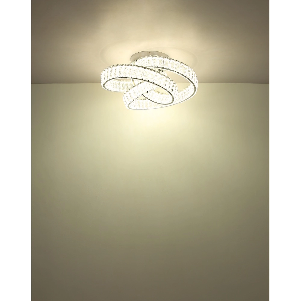 Plafondlamp krul Mucky chroom Globo 9007371531530