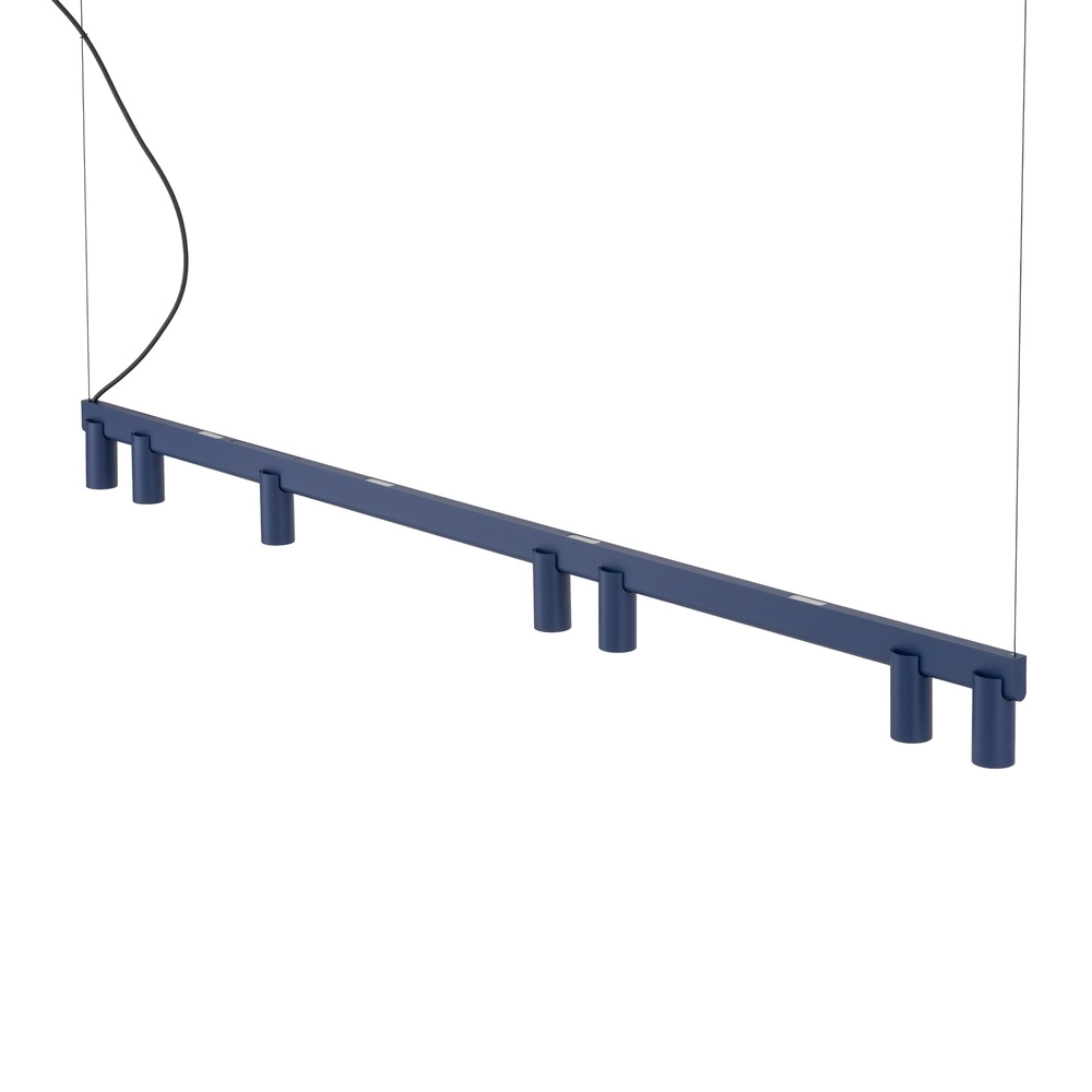 Design hanglamp Fourty 7-lichts marine blauw Lyora 5903139122931