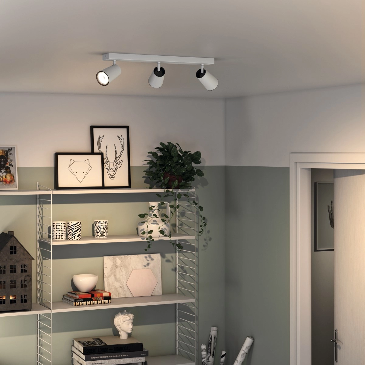 Opbouwspot Paisley 3-lichts wit Philips 8718696164709