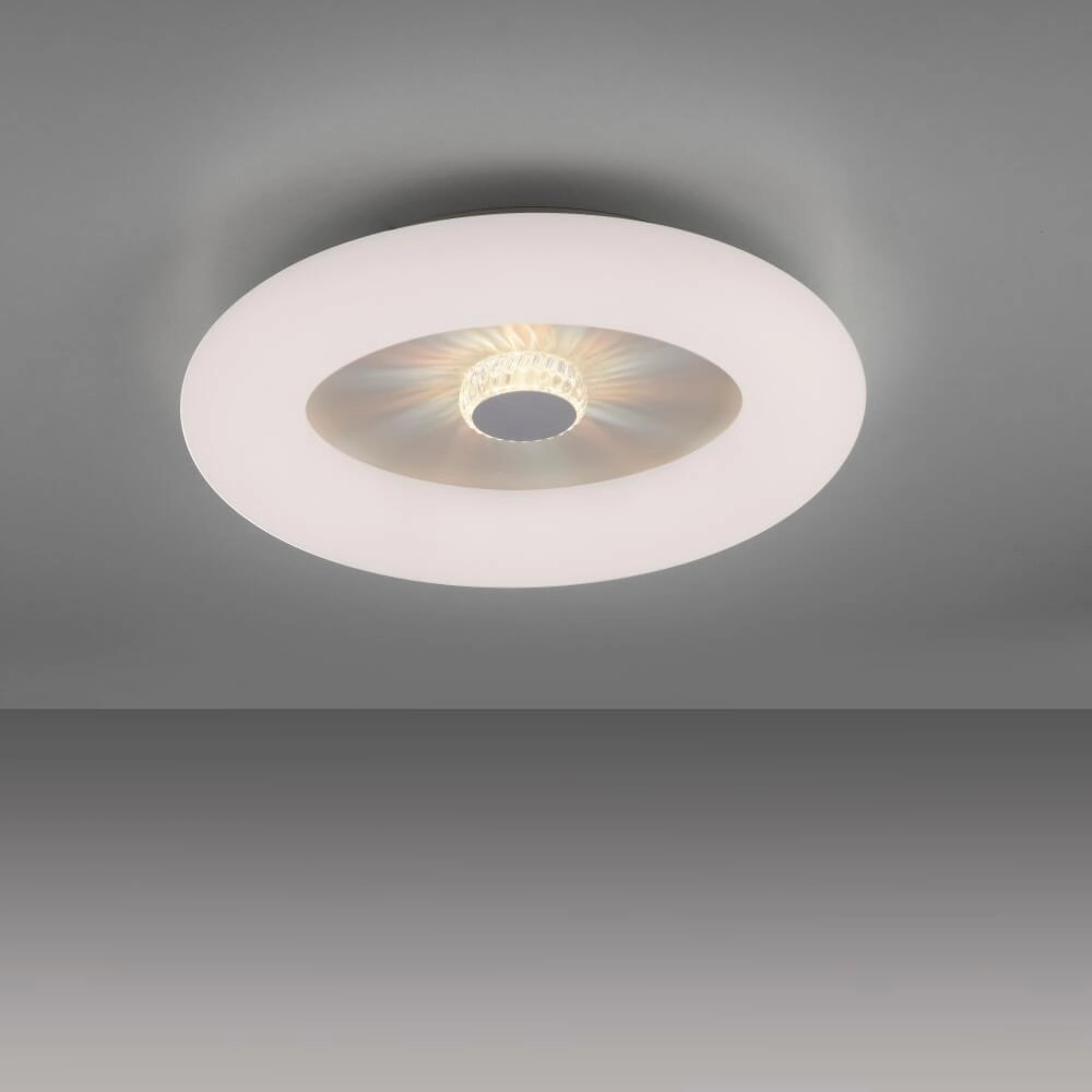 Ronde plafondlamp Vertigo wit Ø 50cm Just Light 4043689992408