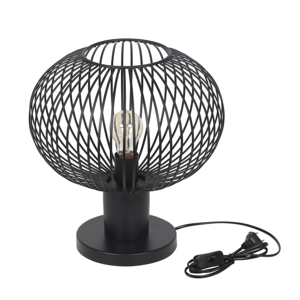 Draad tafellamp Gila Ø 33cm - zwart Trio 4017807629095