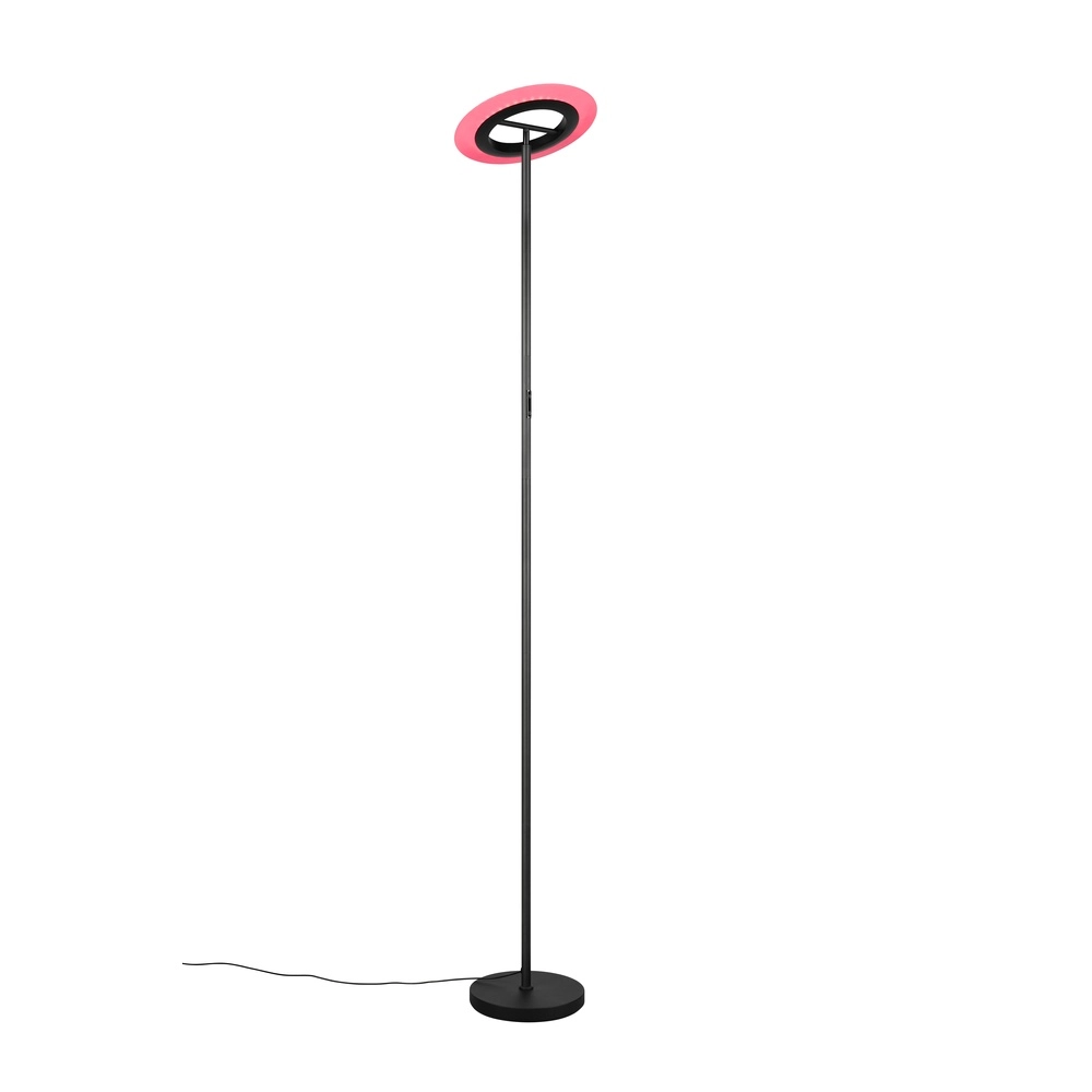 Design vloerlamp Samba zwart RGB Trio 4017807653229
