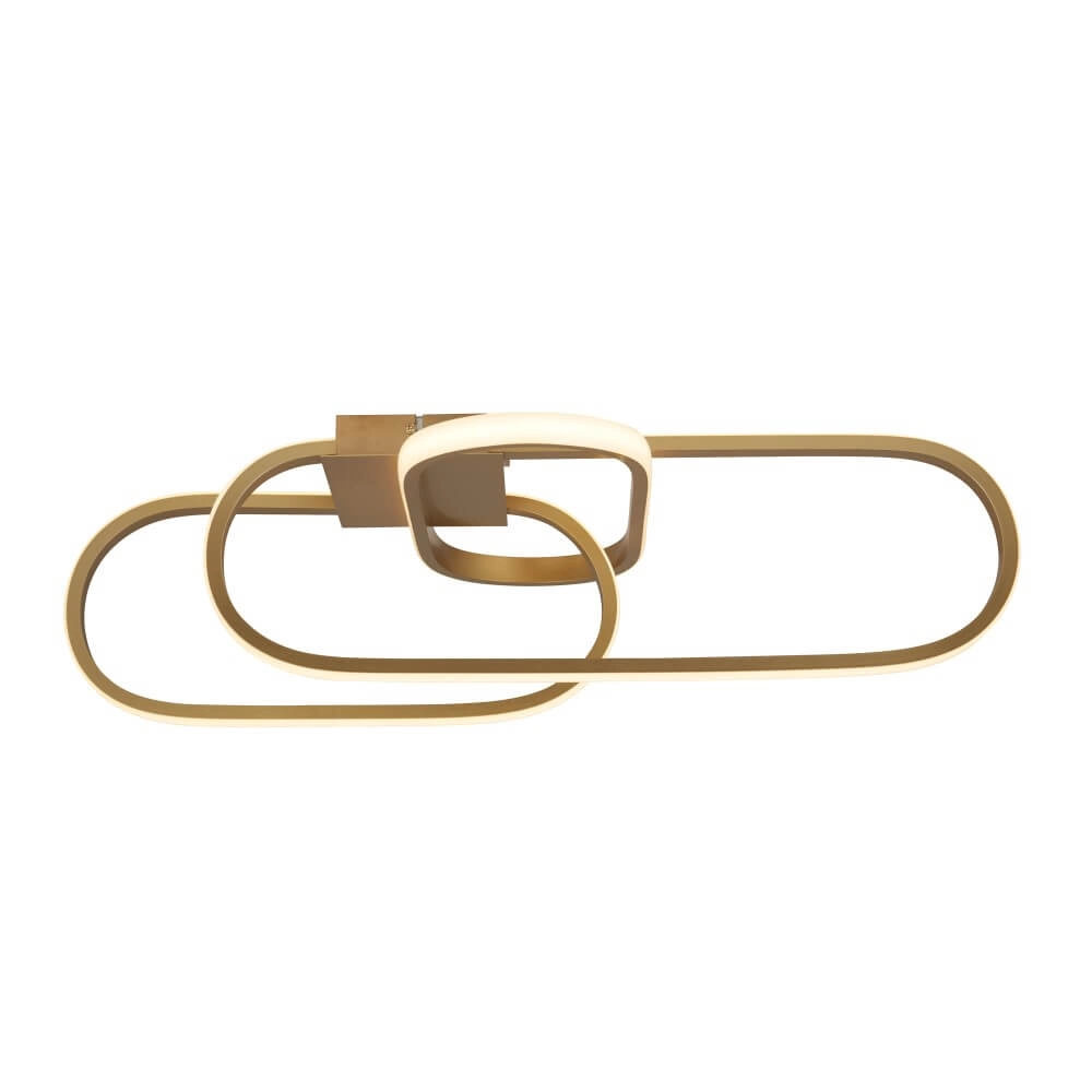Strakke gouden plafondlamp Clip Strakke gouden plafondlamp Clip